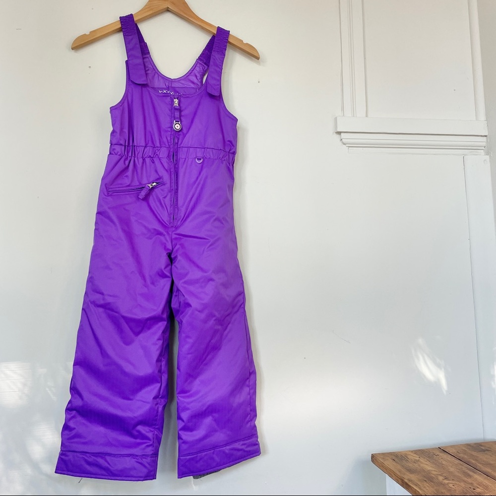 Girls I-Grow Obermeyer Purple Ski Bibs